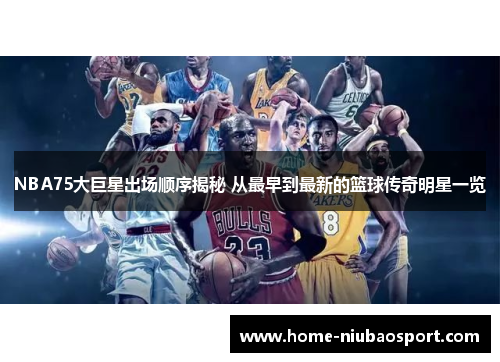 NBA75大巨星出场顺序揭秘 从最早到最新的篮球传奇明星一览