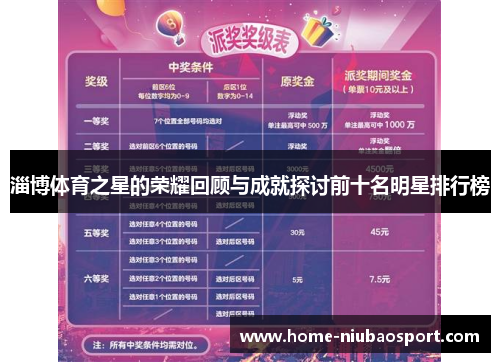 淄博体育之星的荣耀回顾与成就探讨前十名明星排行榜